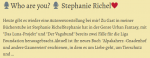 Who are you? Stephanie Richel